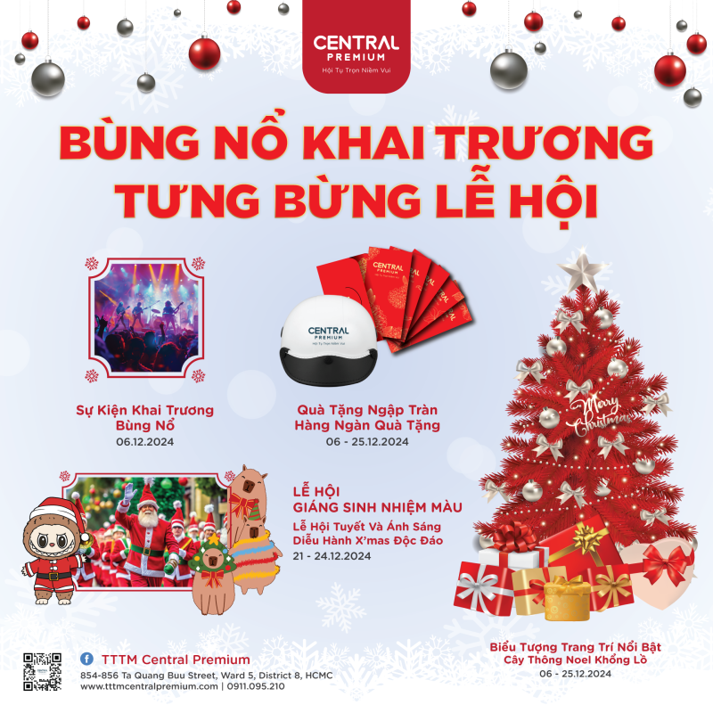 CENTRAL PREMIUM BÙNG NỔ KHAI TRƯƠNG TƯNG BỪNG LỄ HỘI! - TTTM Central Premium