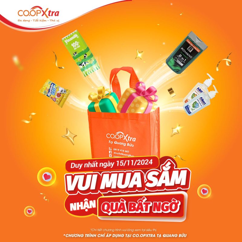 [Co.opXtra] ️VUI MUA SẮM – NHẬN QUÀ BẤT NGỜ - TTTM Central Premium
