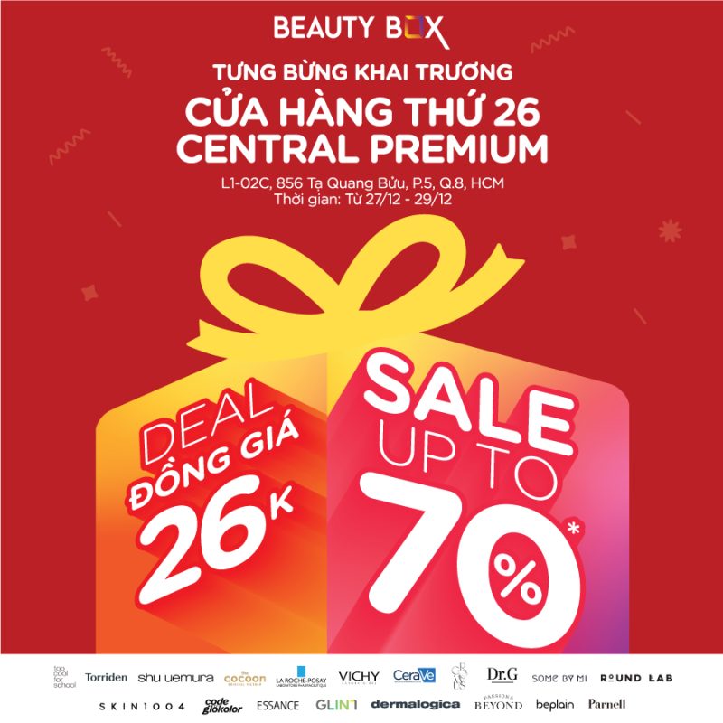 BEAUTY BOX TƯNG BỪNG KHAI TRƯƠNG CỬA HÀNG THỨ 26 - TTTM Central Premium