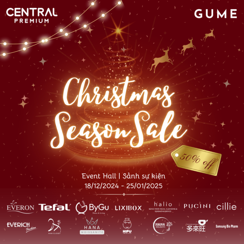 SỰ KIỆN SALE GIẢM GIÁ GUME TẠI CENTRAL PREMIUM - TTTM Central Premium