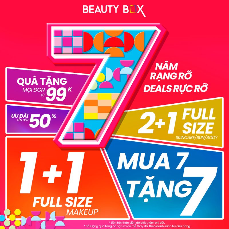 [BEAUTY BOX] 7 NĂM RẠNG RỠ – DEALS RỰC RỠ CÙNG BEAUTY BOX! - TTTM Central Premium