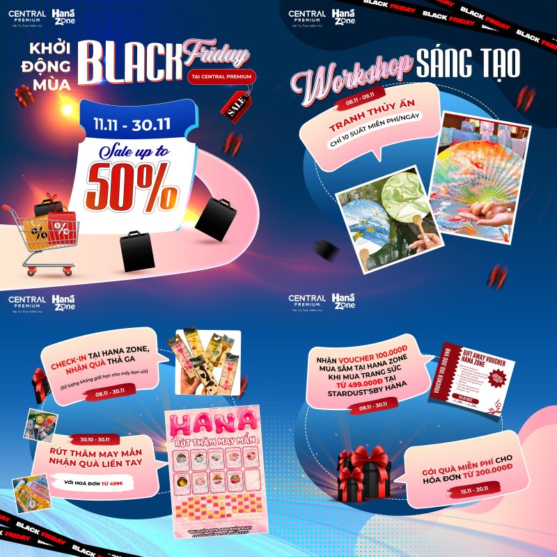 KHỞI ĐỘNG MÙA BLACK FRIDAY TẠI TTTM CENTRAL PREMIUM - TTTM Central Premium