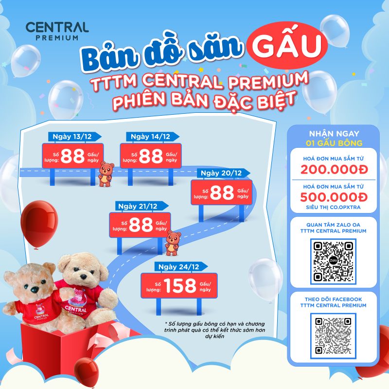 THỂ LỆ CHƯƠNG TRÌNH | MỪNG THÁNG SINH NHẬT TTTM CENTRAL PREMIUM - TTTM Central Premium