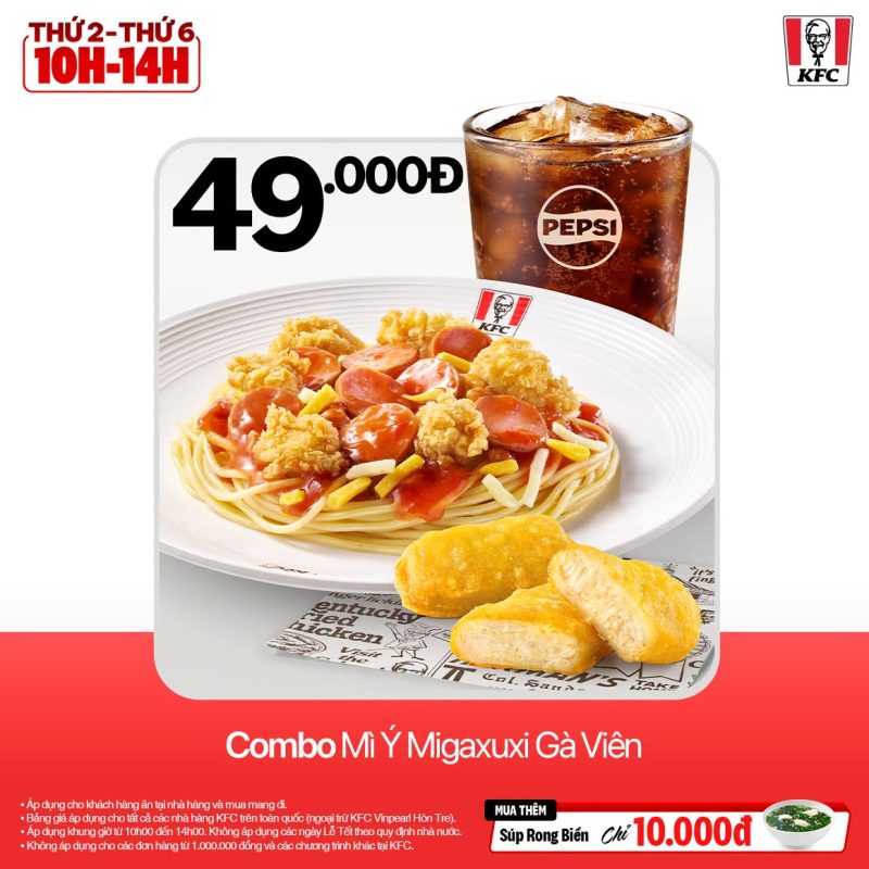 ĐẾN GIỜ ĂN TRƯA, GHÉ KFC LÀ CÓ BỮA NGON GIÁ HỜI! - TTTM Central Premium