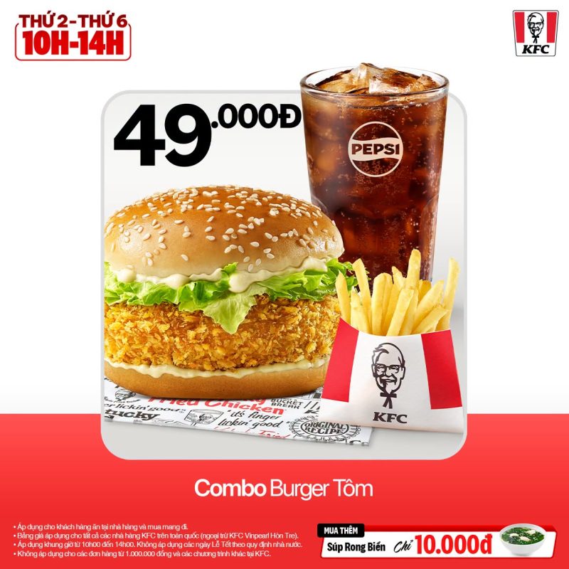 ĐẾN GIỜ ĂN TRƯA, GHÉ KFC LÀ CÓ BỮA NGON GIÁ HỜI! - TTTM Central Premium