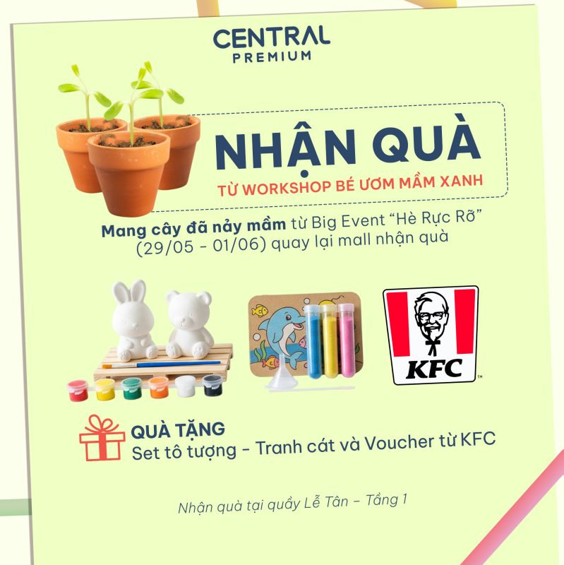 MINI FAIR HỘI HÈ DIỆU KỲ - 12 ĐẾN 14/06 - TTTM Central Premium