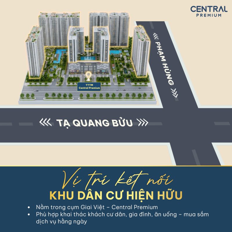 CƠ HỘI KINH DOANH TẠI CENTRAL PREMIUM – QUẬN 8 - TTTM Central Premium