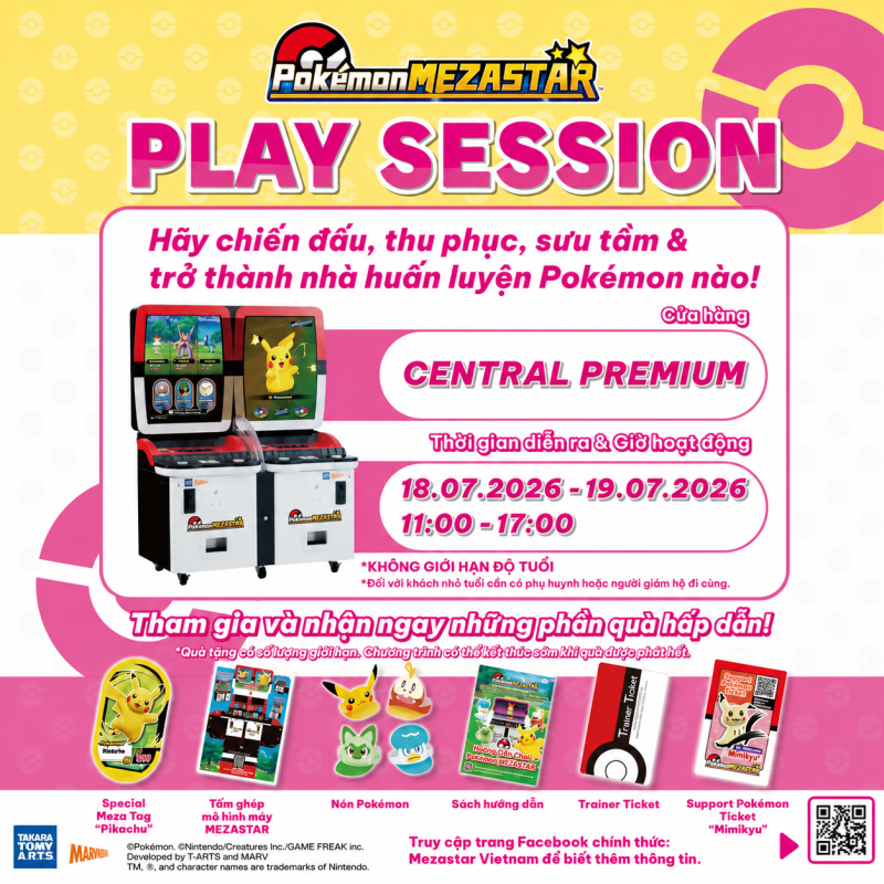 POKÉMON MEZASTAR PLAY SESSION – GẶP NHAU TẠI CENTRAL PREMIUM! - TTTM Central Premium