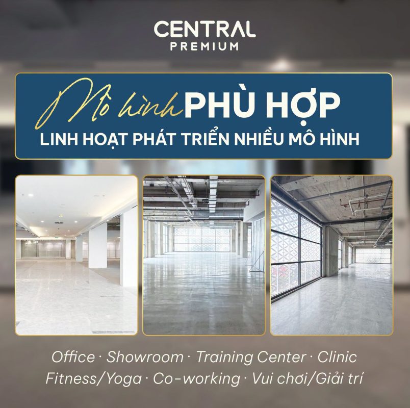 CHO THUÊ MẶT BẰNG TẦNG 5 – QUY MÔ LỚN TẠI TTTM CENTRAL PREMIUM - TTTM Central Premium