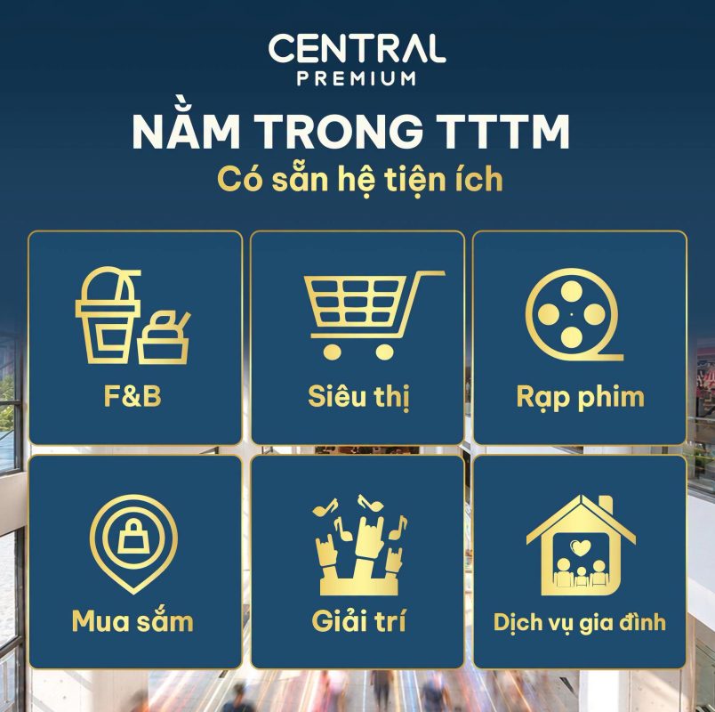 CHO THUÊ MẶT BẰNG TẦNG 5 – QUY MÔ LỚN TẠI TTTM CENTRAL PREMIUM - TTTM Central Premium