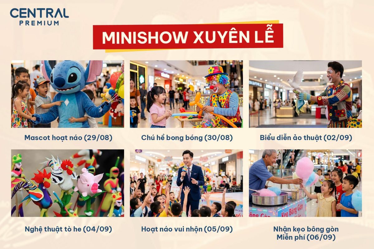 SEPTEMBER FEST – 10 NGÀY LỄ HỘI RỰC RỠ 🇻🇳 28/08 đến 06/09 - TTTM Central Premium